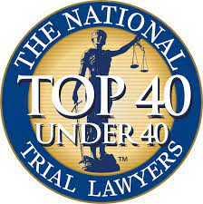 The National Top 40 Under 40 Trial Lawyers badge